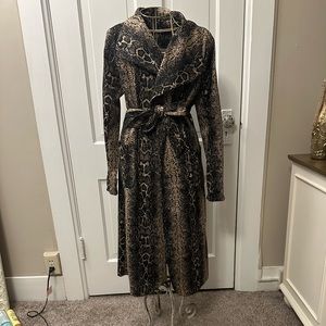 Snakeskin Jacket with Tie